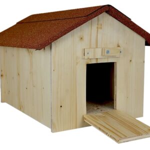 clapier pour lapin en bois 2 pentes