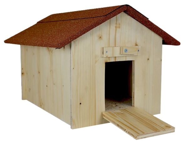 clapier pour lapin en bois 2 pentes