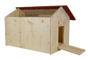 clapier lapin 2 pentes en bois