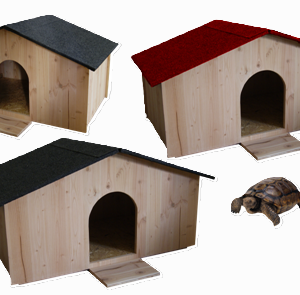 cabane pour tortues en bois